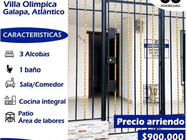 Casa en arriendo en Galapa, Atlántico