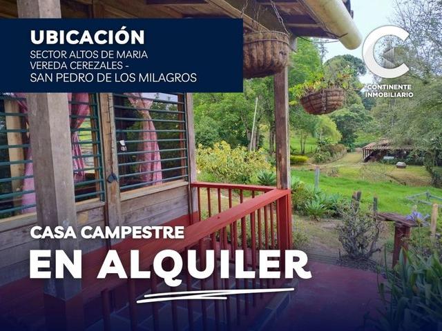 Casa en arriendo en Antioquia, San Pedro de los Milagros