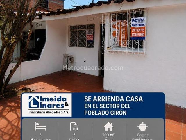 Casa en arriendo en Santander