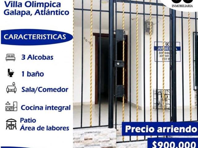 Casa en arriendo en Galapa, Atlántico