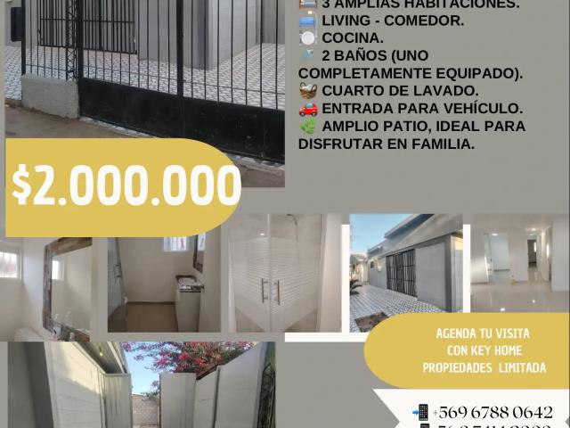 Casa en arriendo en Parinacota, Atacama