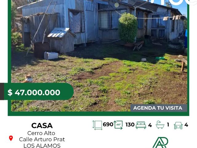 Casa en venta en Los Álamos, Biobío