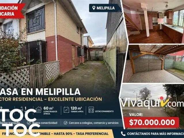 Casa en venta en Prados de Melipilla, Melipilla