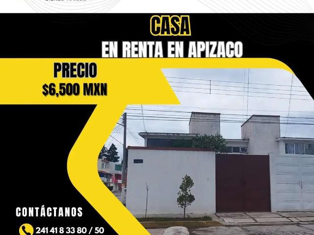Casa en renta en Apizaco, Tlaxcala