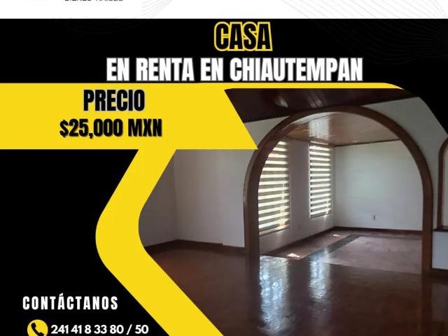 Casa en renta en Chiautempan, Tlaxcala