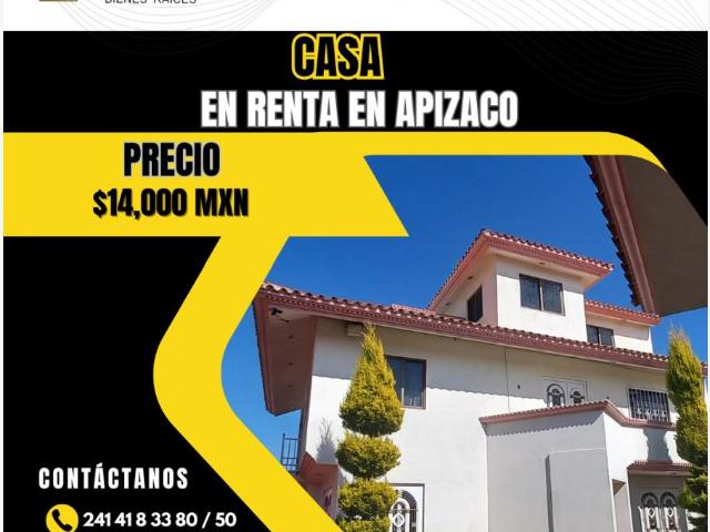 Casa en renta en Apizaco, Tlaxcala
