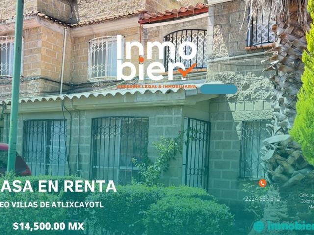 Casa en renta en San Andrés Cholula, Puebla