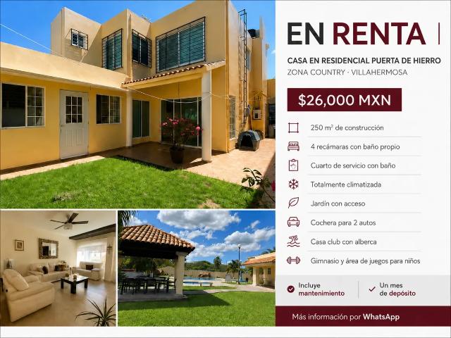 Casa en renta en Centro, Tabasco
