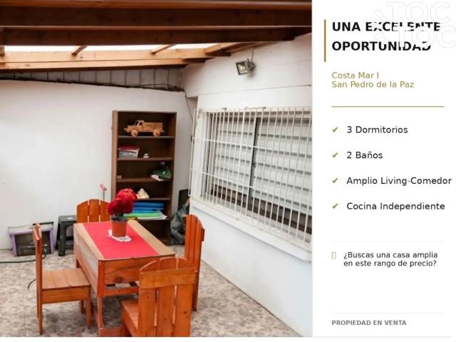 Casa en venta en San Pedro De La Paz, Biobío