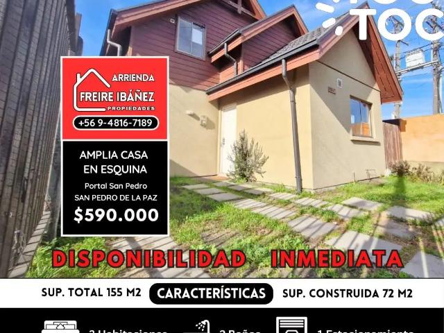Casa en arriendo en San Pedro De La Paz, Biobío