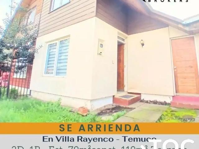 Casa en arriendo en Villa Los Rios, Temuco