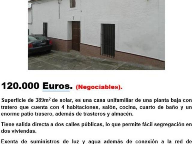 Casa en venta en Cabeza La Vaca