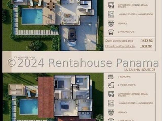 Casa en Venta en Cañas Los Santos 249 m2. 3 hab