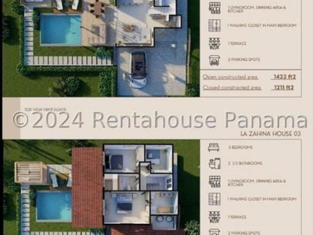 Casa en Venta en Cañas Los Santos 268 m2. 3 hab