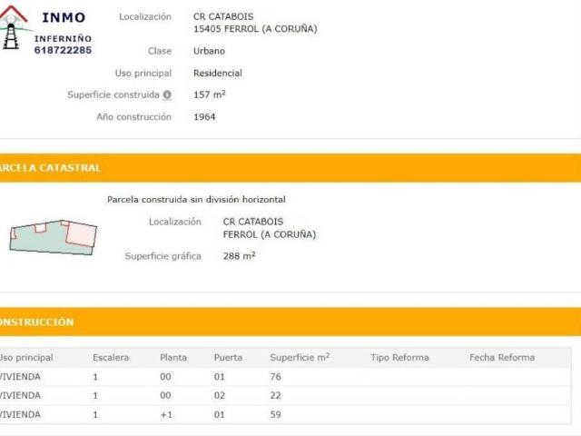 Casa en venta en Ferrol, Galicia