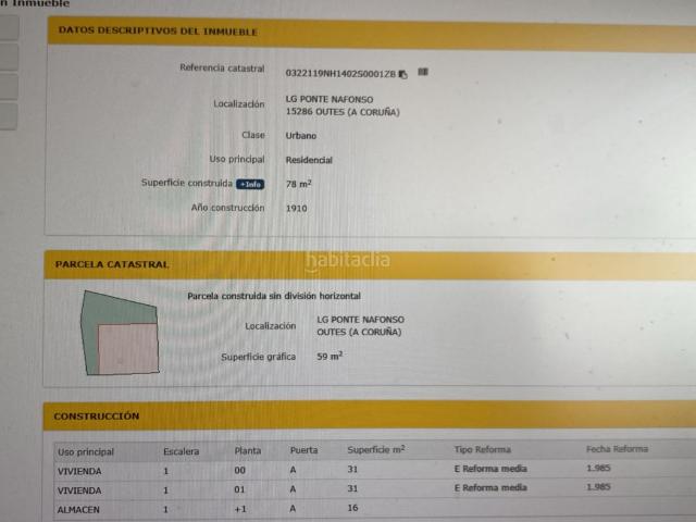 Casa en venta en Noia