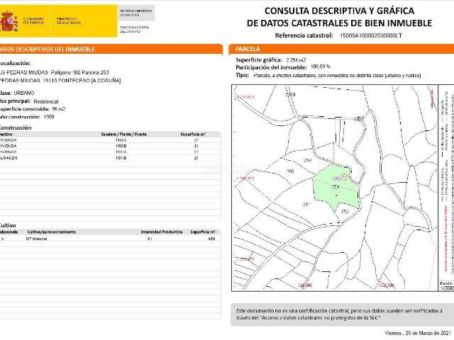 Casa en venta en Cospindo, Bergantiños