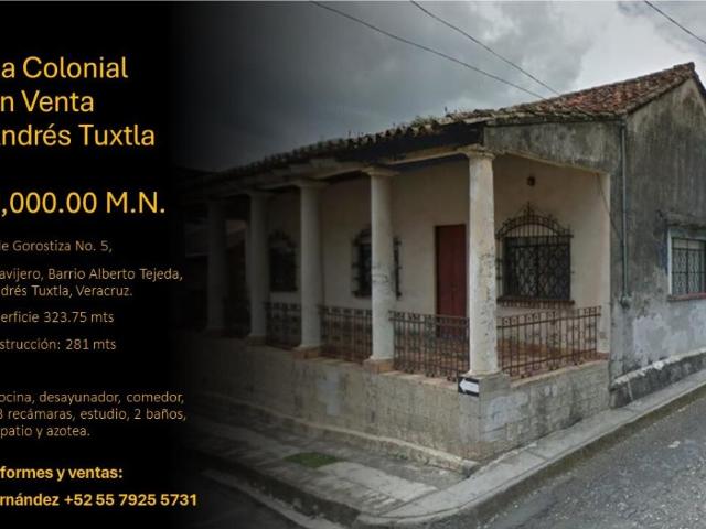 Casa en venta en San Andrés Tuxtla, Veracruz