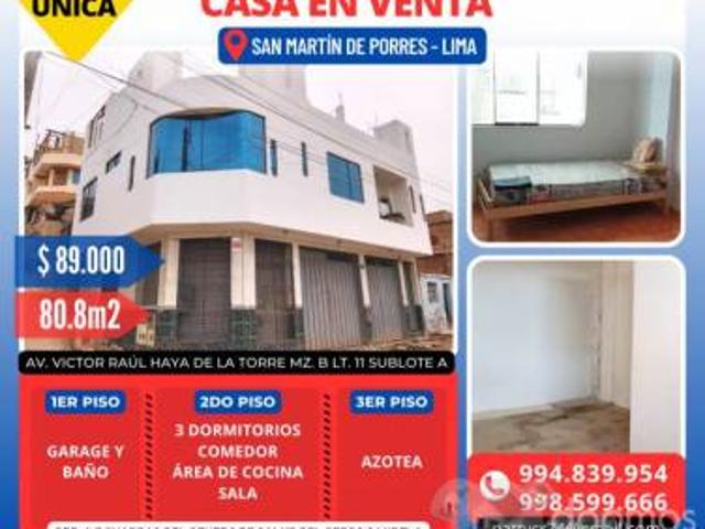 Casa venta en San Martin De Porras