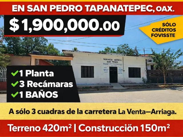 Casa en venta en San Pedro Tapanatepec, Oaxaca