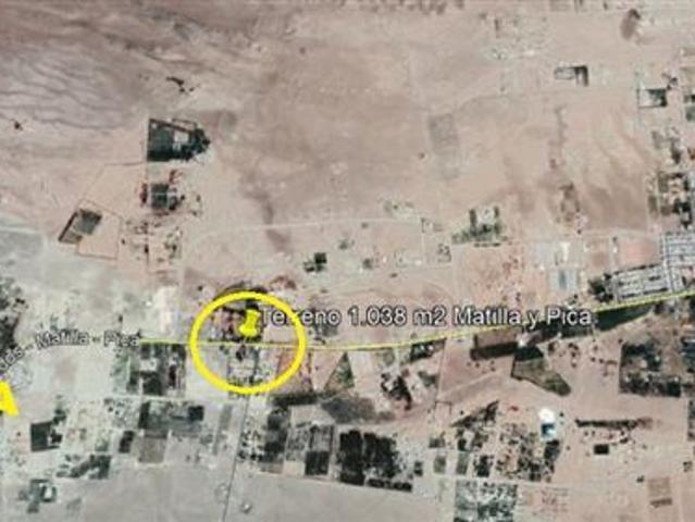 Casa en Venta en Terreno entre Pica y Matilla incluye casa habitacion