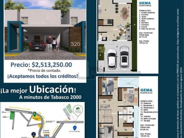 Casa En Condominio en venta en Nacajuca, Tabasco