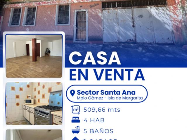 Casa en venta en Santa Ana, Nueva Esparta