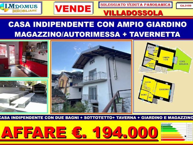 Villa Indipendente in vendita a Bannio Anzino, Piemonte