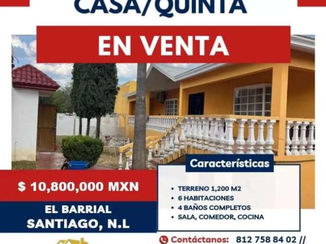 Casa en venta en El Barrial, Santiago