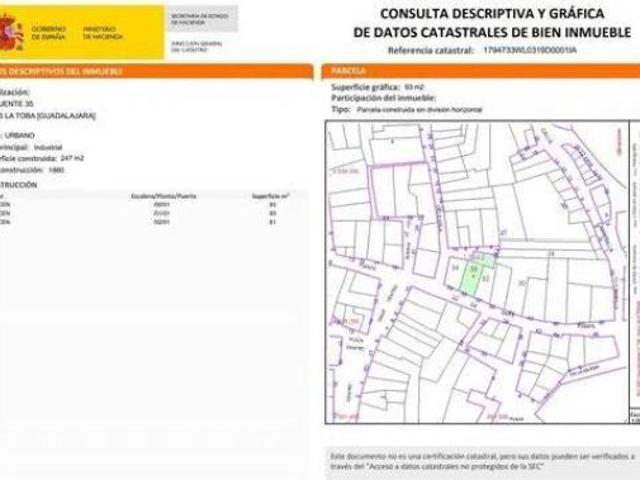 Casa Rural en venta en La Toba, Guadalajara