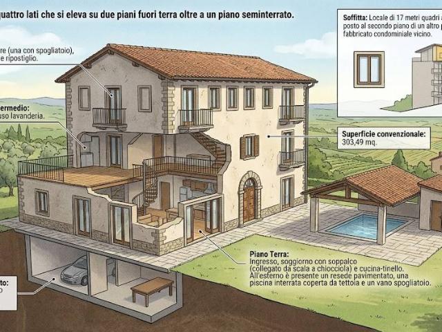 Villa Indipendente in vendita a Lo Sperone, Pistoia