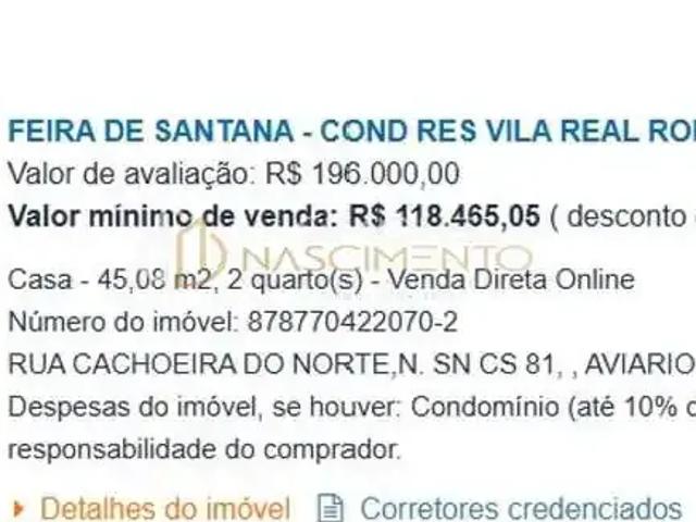 Casa venda em Região Geográfica Imediata de Feira de Santana, Região Metropolitana de Feira de Santana