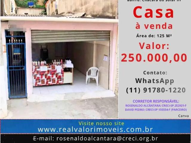 Casa venda em Região Imediata de São Paulo, Região Metropolitana de São Paulo