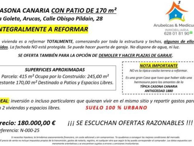 Casa en venta en Arucas, Las Palmas