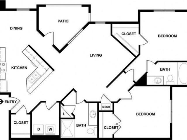 Apartment for rent in Mecklenburg, North Carolina