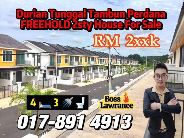 Terraced House for sale in Durian Tunggal, Alor Gajah