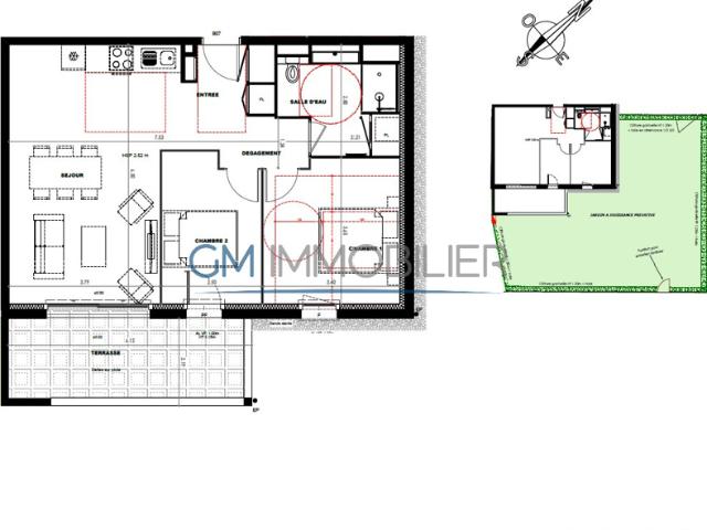 Appartement vente à Dax, Castets