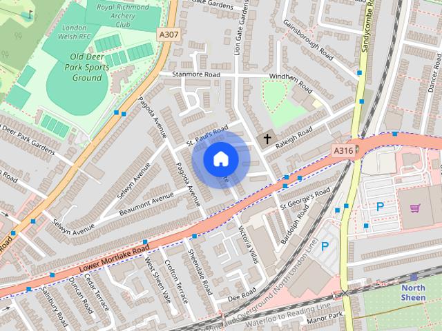 Apartment for rent in North Sheen, Greater London