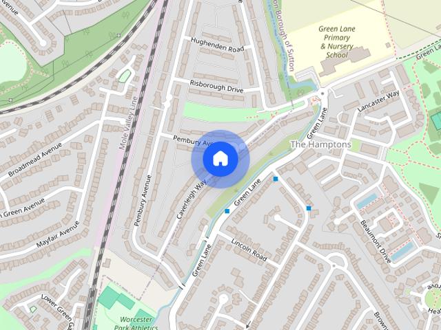 House for rent in Motspur Park, Greater London