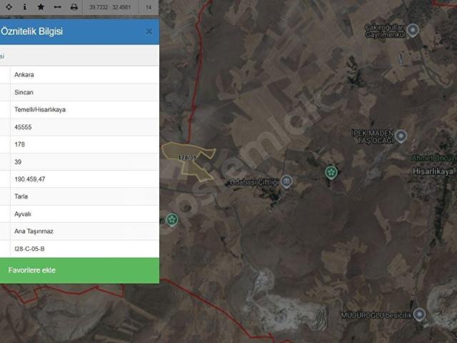 Sincan, Ankara içerisinde satılık Arsa
