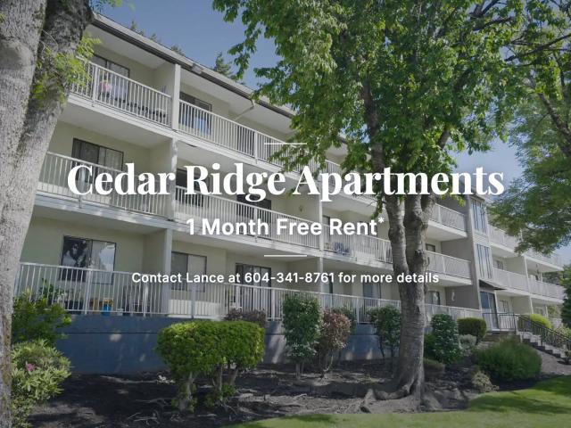 Apartment for rent in Chilliwack, British Columbia
