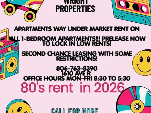 Apartment for rent in Lubbock, Lubbock County