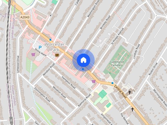 House for rent in Worcester Park, Greater London