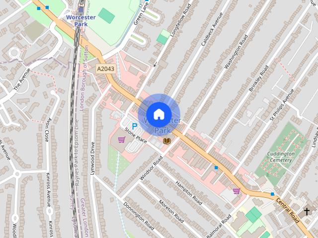 Apartment for rent in Worcester Park, Greater London