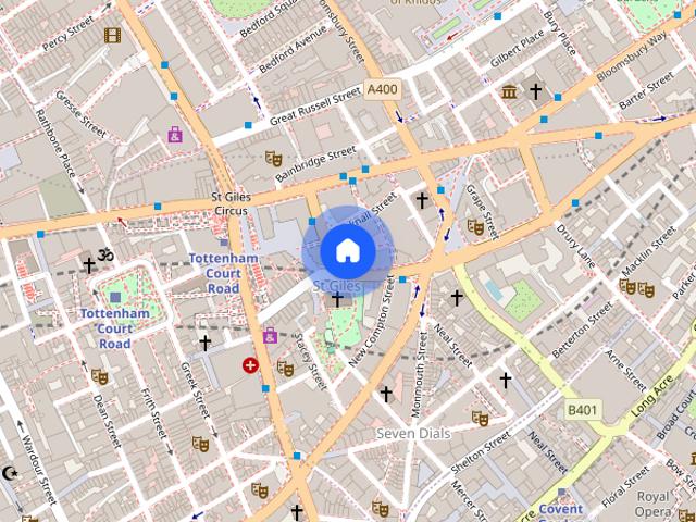 Apartment for rent in Saint Giles, Bloomsbury
