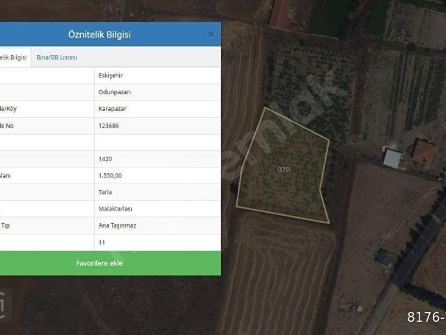 Derbent, Odunpazarı içerisinde satılık Arsa