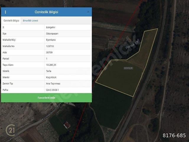 Eşenkara, Odunpazarı içerisinde satılık Arsa