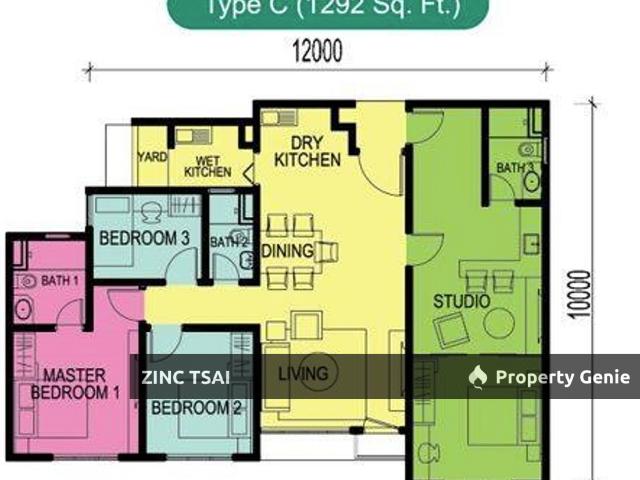 Condominium for rent in Ceria Residence, Sepang