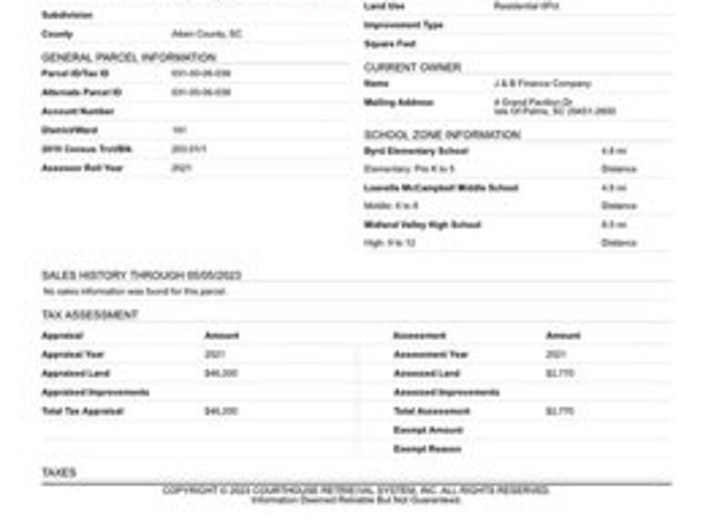 Land for sale in Graniteville Land for sale in Graniteville