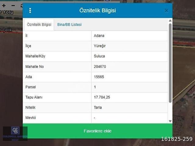 Yüreğir, Adana içerisinde satılık Arsa